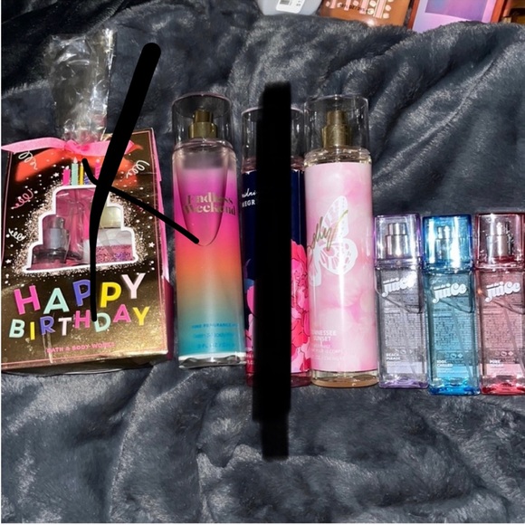 Bath and body works body sprays